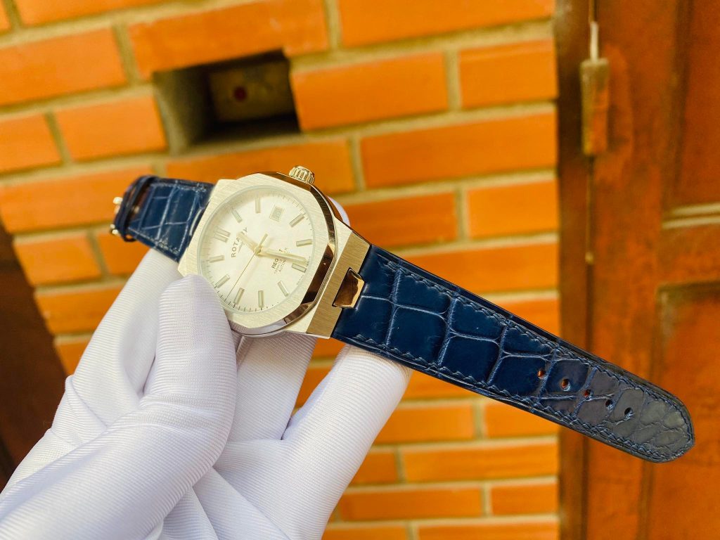 Alligator Vietnam Leather Watch Strap for Rotary
