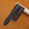Black Epsom leather watch strap 1