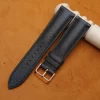 Black Epsom leather watch strap