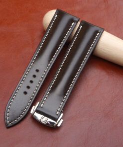 Black Pullup Leather Watch Strap for Omega 2