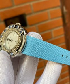 Blue Epsom Leather Watch Strap for Swarovski