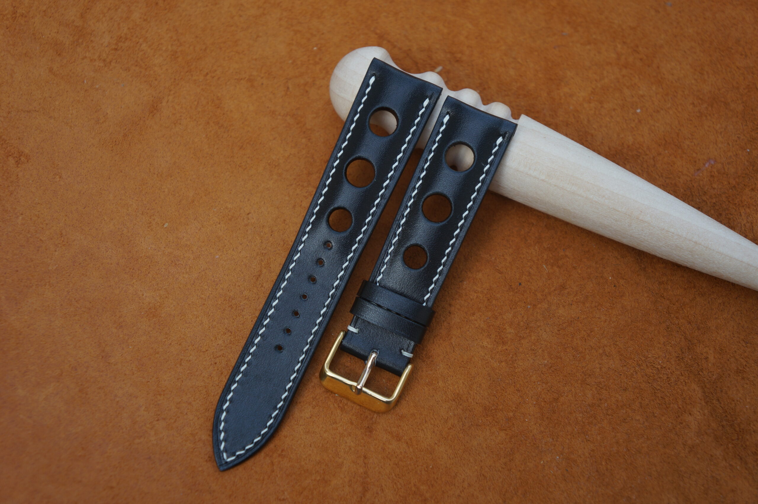 Box Calf Leather Watch Strap