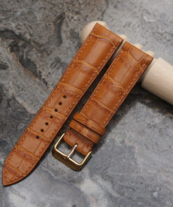 Brown Alligator USA Leather Watch Strap