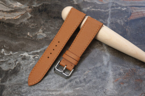 Brown Epsom Lether Watch Strap 1