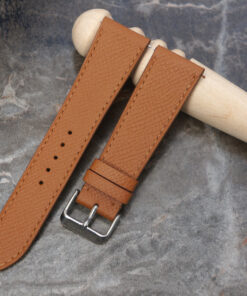Brown Epsom Lether Watch Strap