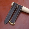 Dark Brown Suede Leather Watch Strap For Omega 1