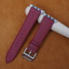 Dark Red Epsom Leather Watch Strap For Apple Watch 1