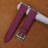Dark Red Epsom Leather Watch Strap For Apple Watch
