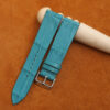 Light Blue Alligator Leather Watch Strap