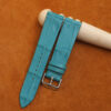 Light Blue Alligator Leather Watch Strap 2