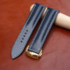Navy Pullup Leather Watch Strap for Omega 3
