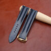 Navy Pullup Leather Watch Strap for Omega