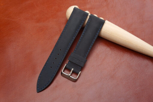 Navy Suede Leather Watch Strap