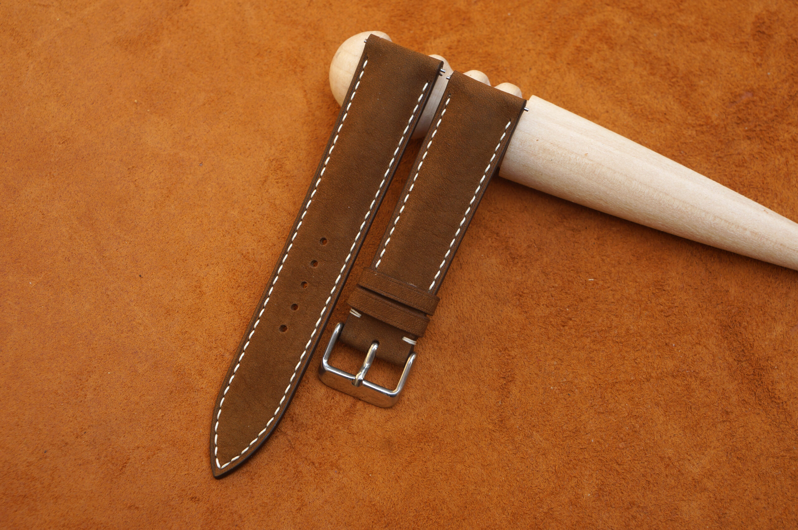 Nubuck Calfskin Leather Watch Strap