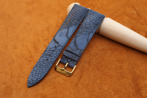 Ostrich Wax Leather Watch Strap 3