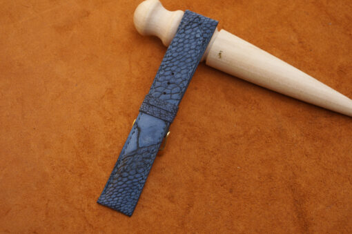 Ostrich Wax Leather Watch Strap 5