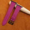 Pink Epsom Leather Watch Strap