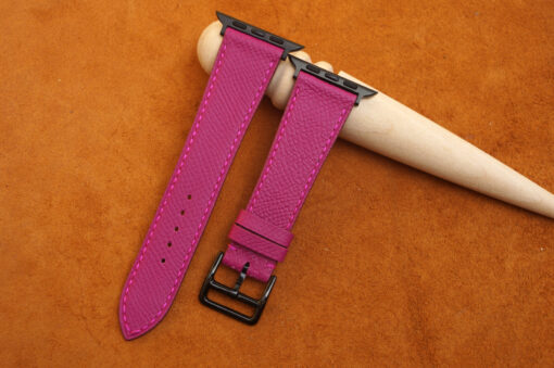 Pink Epsom Leather Watch Strap 3