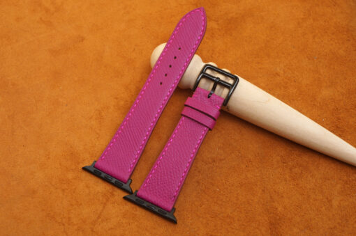 Pink Epsom Leather Watch Strap 5