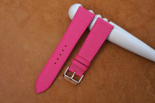 Pink Epsom Lether Watch Strap 1