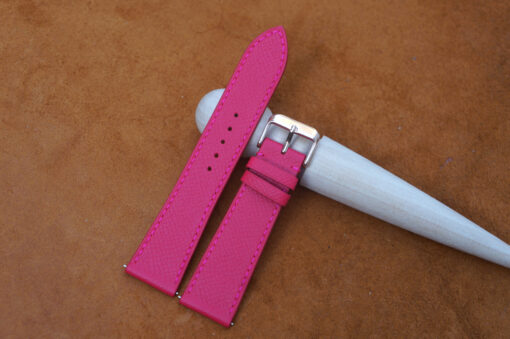 Pink Epsom Lether Watch Strap 4