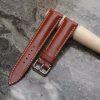 Pullup Brown Leather Watch Strap 1