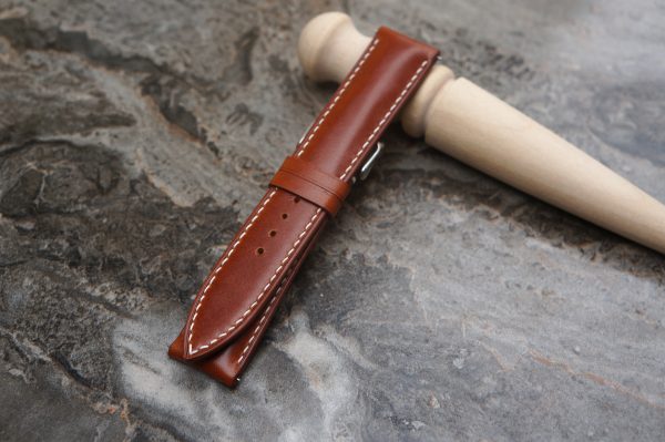 Pullup Brown Leather Watch Strap 3