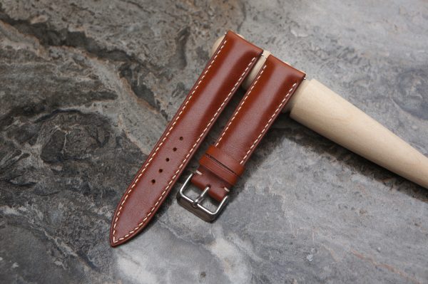 Pullup Brown Leather Watch Strap