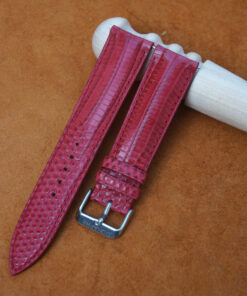 Red Lizard Leather Watch Strap 2