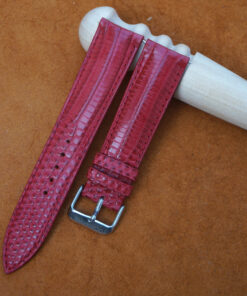 Red Lizard Leather Watch Strap 3