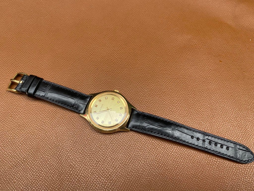 black alligator thailand watch strap for Lecoultre
