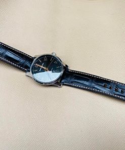 black alligator usa watch strap for Montblanc