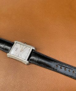black alligator usa watch strap for Piaget