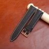 black epsom leather watch strap 1