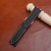 black epsom leather watch strap 2