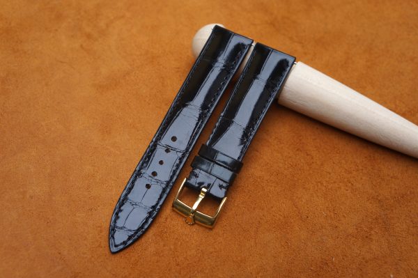 black rolex leather watch strap 3