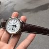 brown alligator usa leather watch strap for Longines