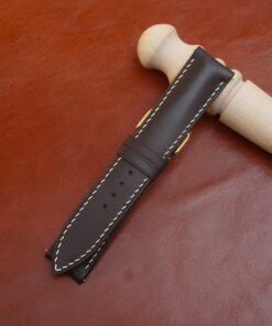 brown box calf leather watch strap