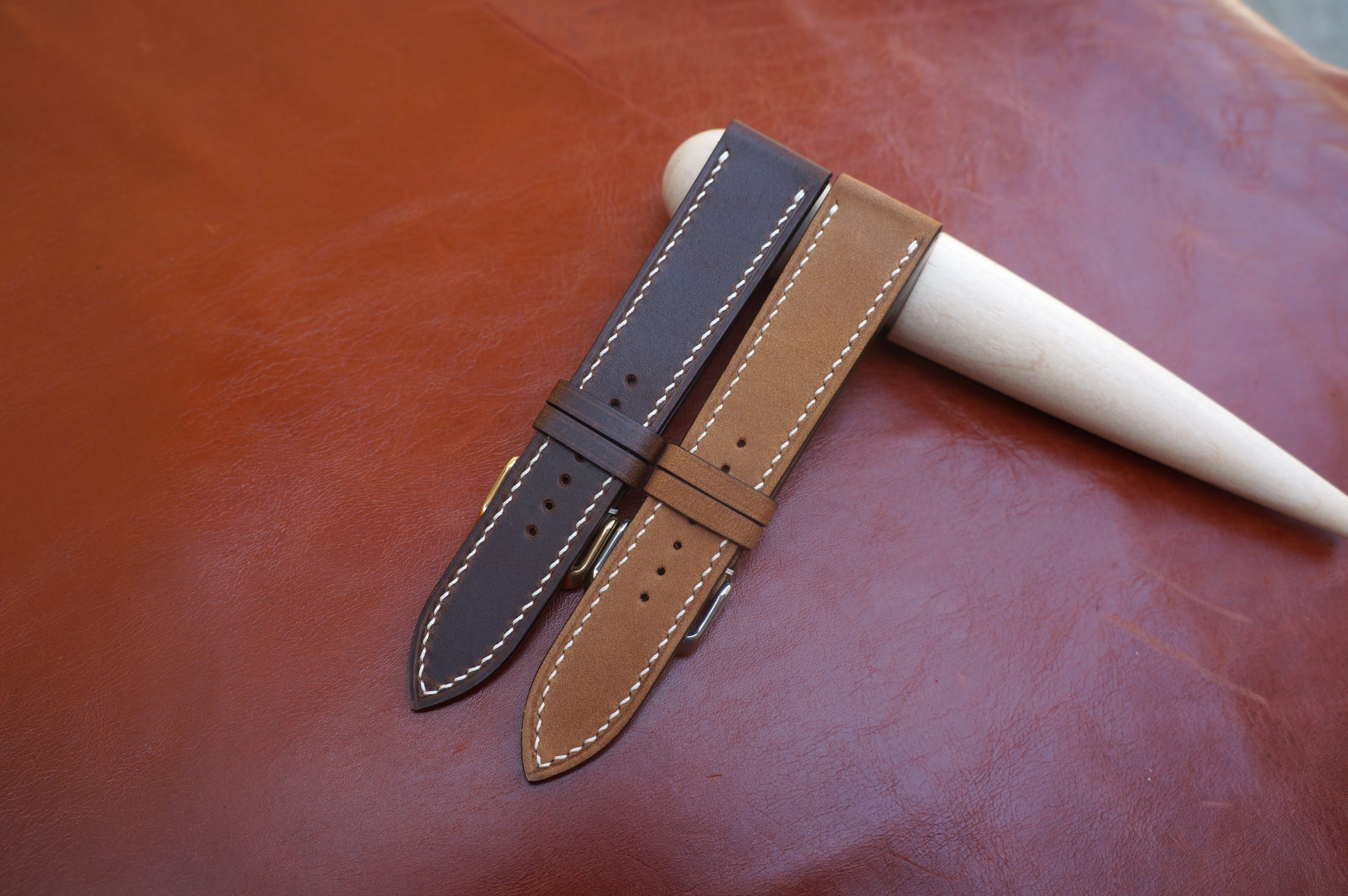 leather watch strap 22mm