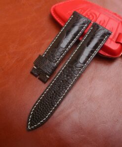 ostrich leather watch band