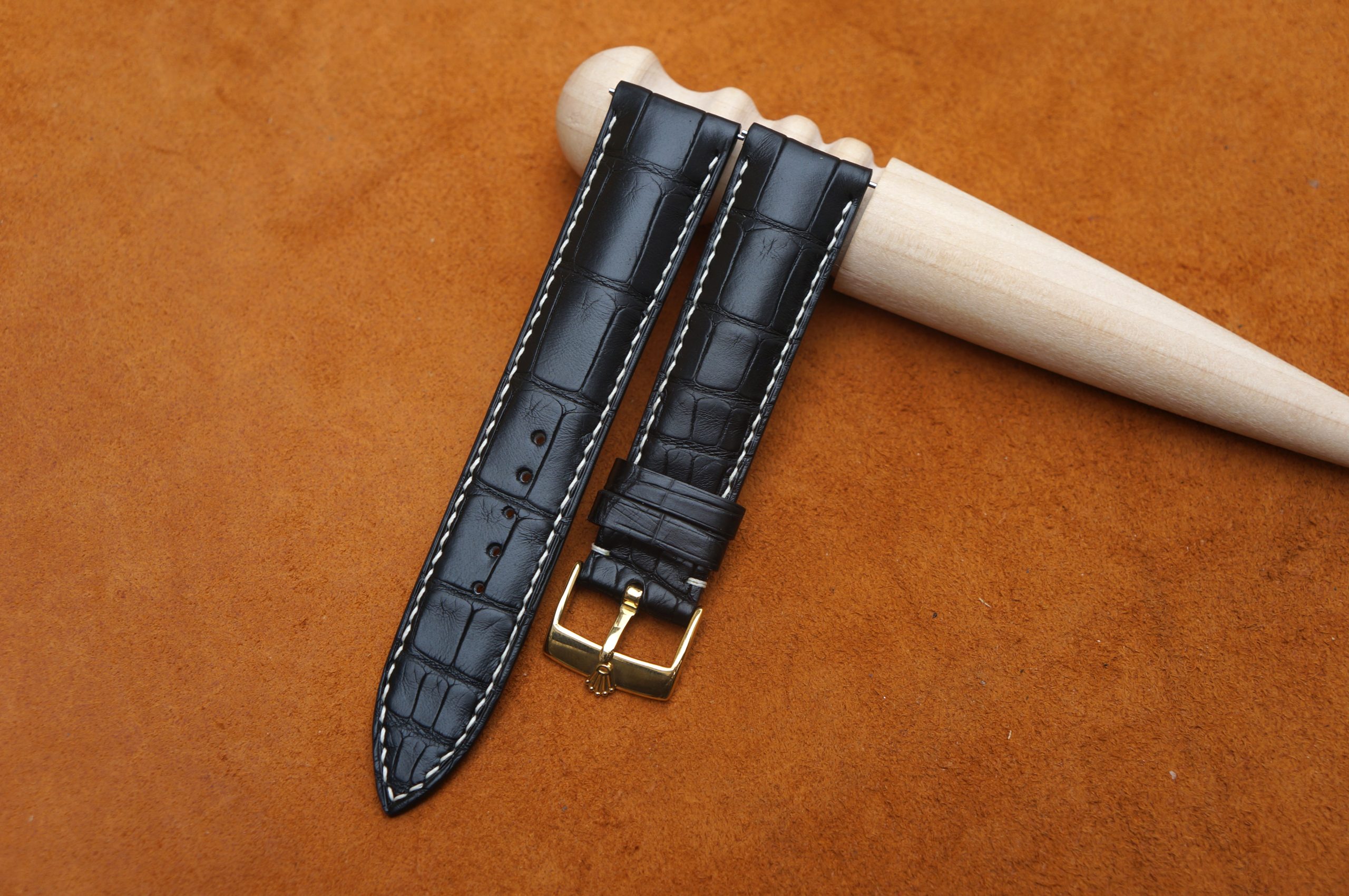rolex leather watch strap