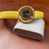 yellow lizard watch strap for Versace