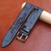 Black Glazed Alligator Leather Watch Strap 3
