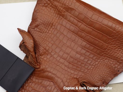 Cognac & Dark Cognac Alligator 1
