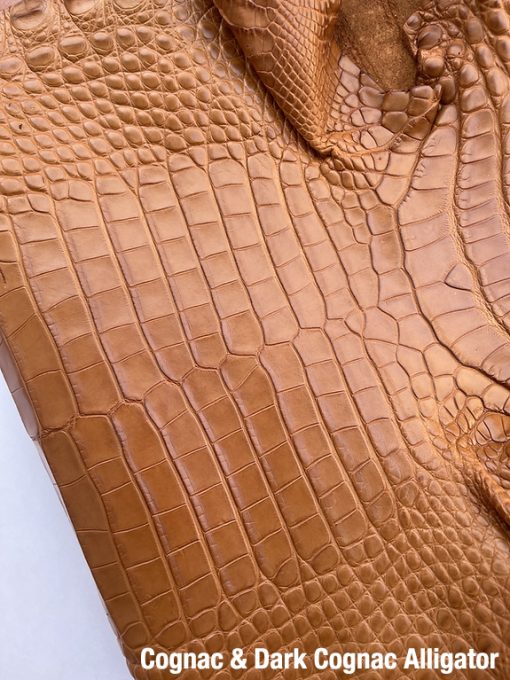 Cognac & Dark Cognac Alligator 4