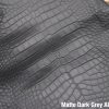 Matte Dark Grey Alligator