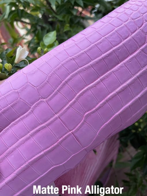 Matte Pink Alligator
